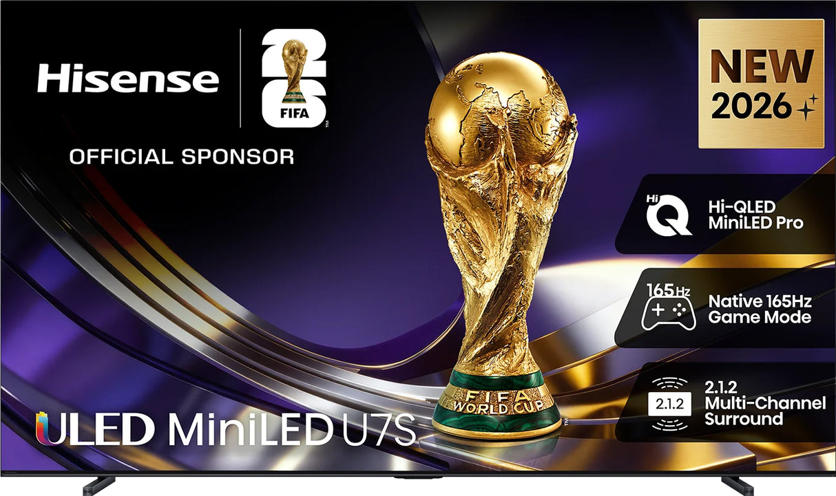 Hisense 100" Series U7S Mini-LED 4K Smart TV 100U7SAU | Greater Sydney Only
