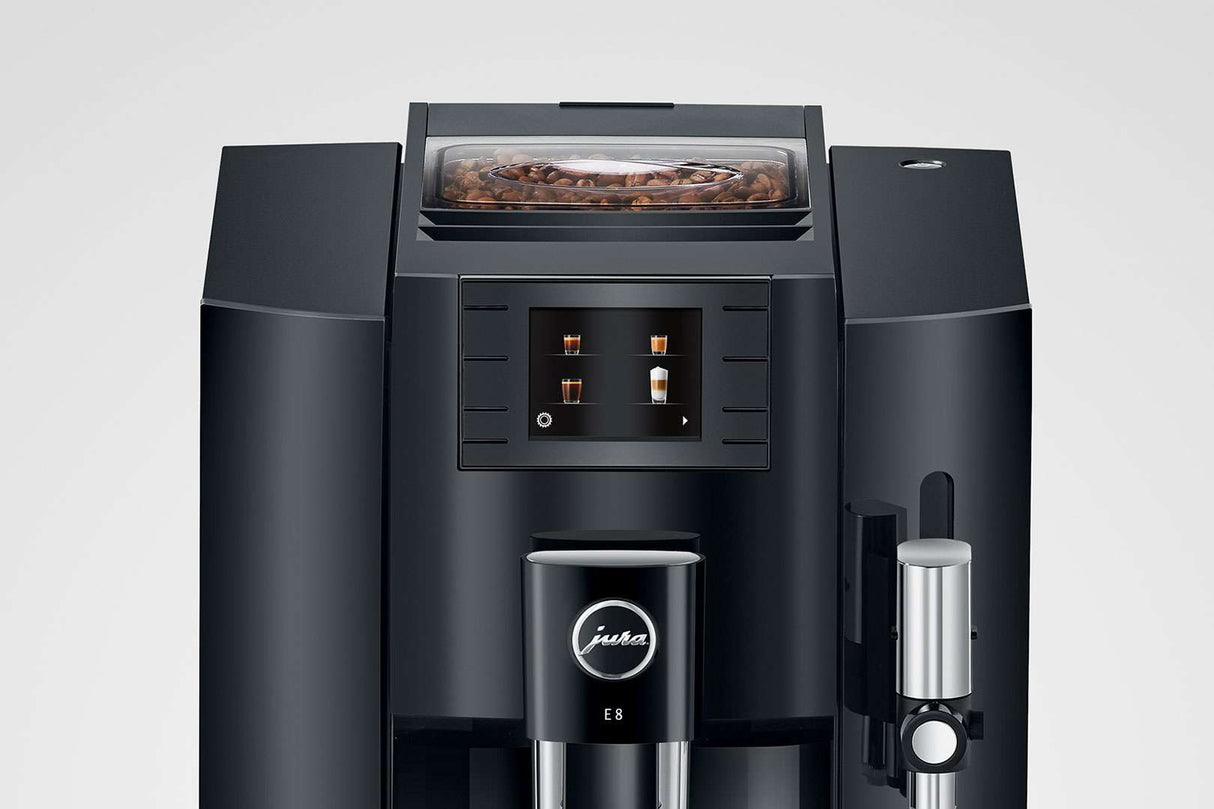 Jura E8 Piano Black Automatic Coffee Machine 15372
