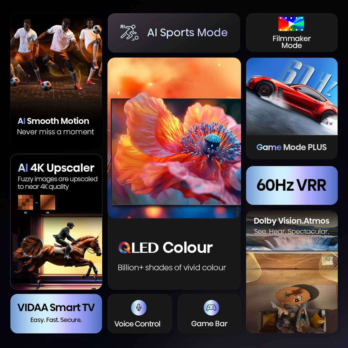 Hisense 85" Series Q6QAU QLED 4K Smart TV 85Q6QAU