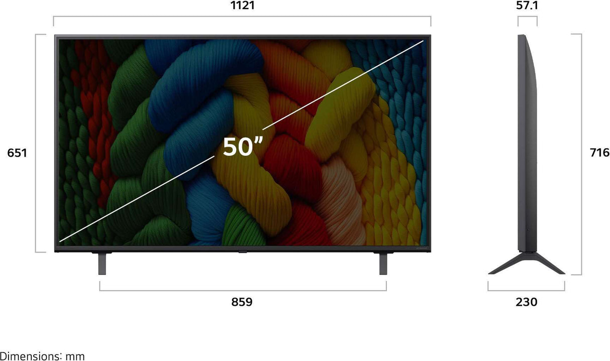 LG 50" Series NANO80A 4K UHD HDR Smart NanoCell TV 50NANO80ASA