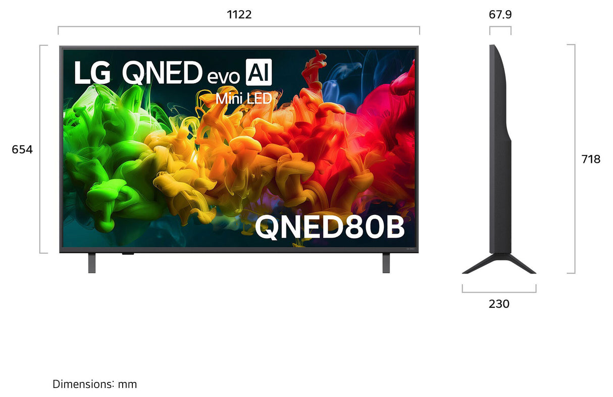 LG 50" QNED80 4K Smart QNED Mini LED AI TV 50QNED80BSA