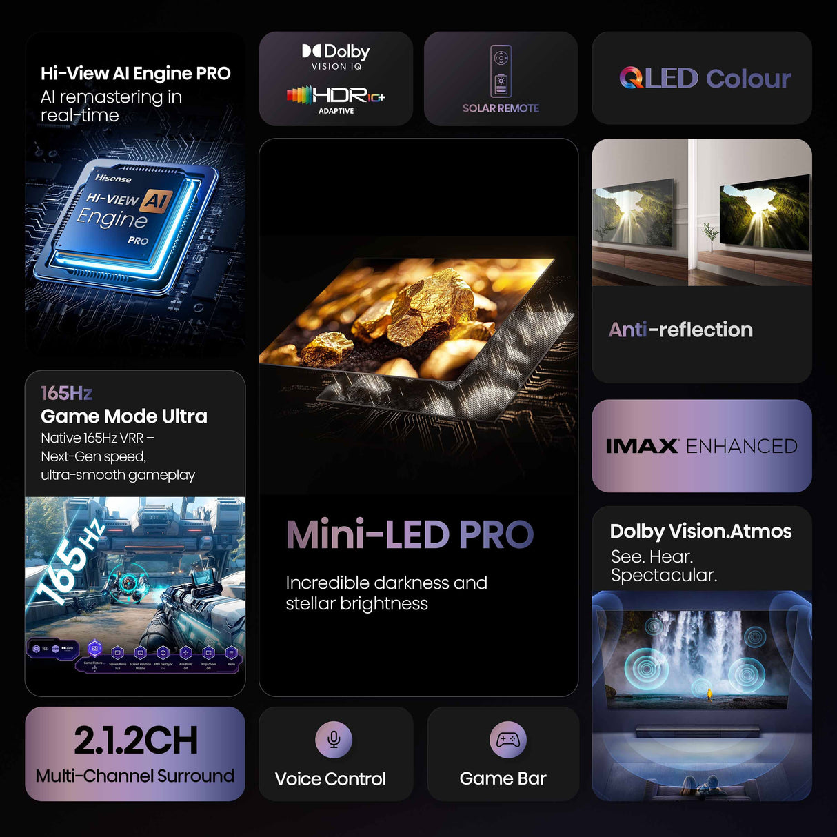 Hisense 100" U7QAU Mini-LED ULED 4K Smart TV 100U7QAU | Greater Sydney Only