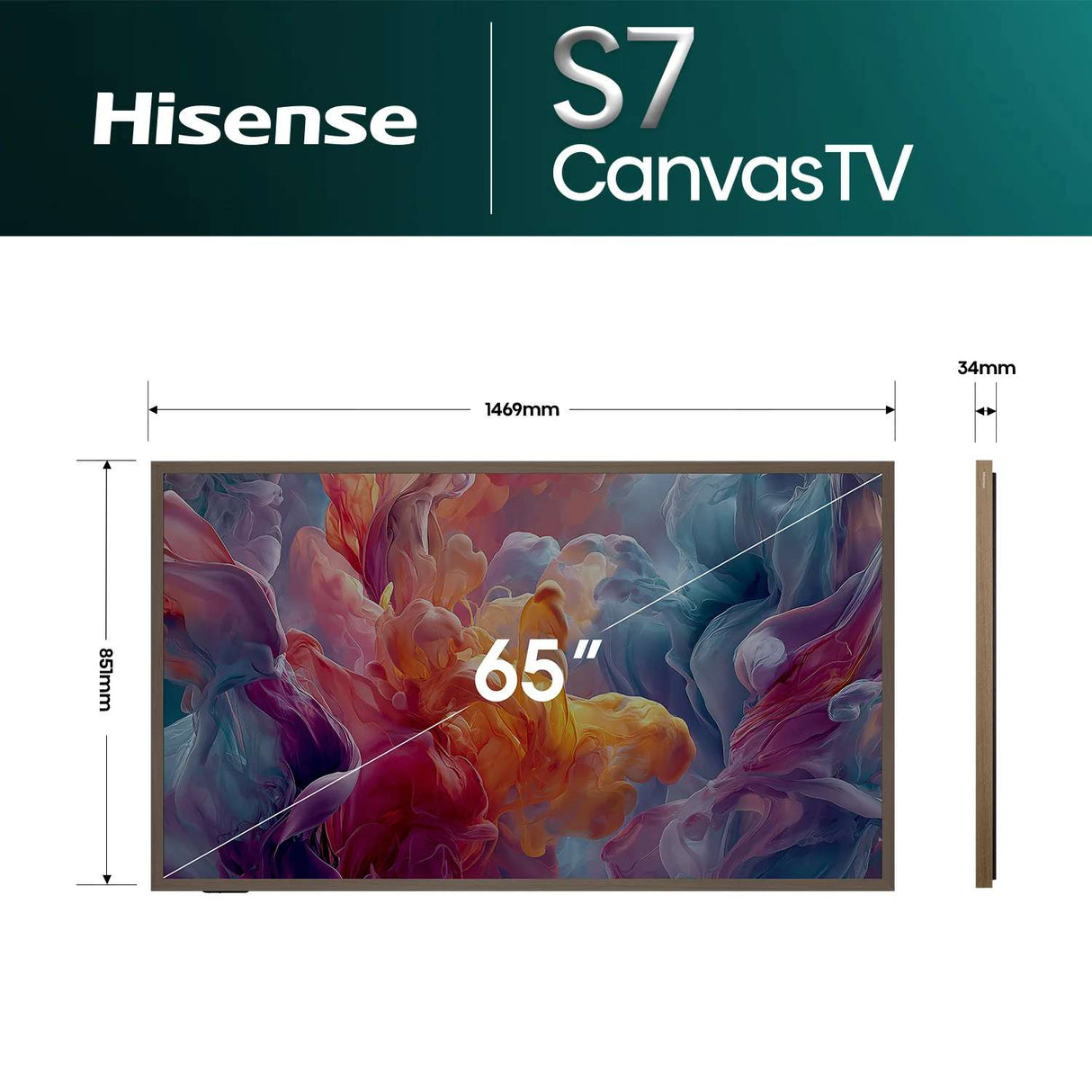 Hisense 65" S7S Hi-QLED 4K Canvas TV 65S7SAU