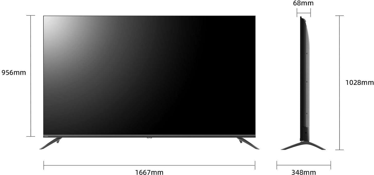 CHiQ 75" QD-Mini LED Google TV 75M810N