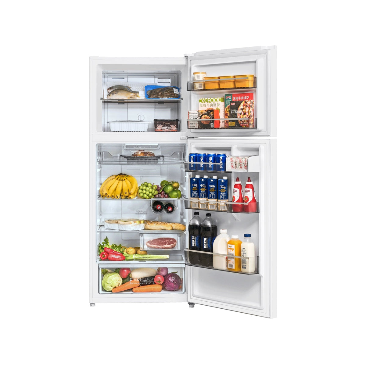 CHiQ 410L Top Mount Refrigerator CTM410NW4