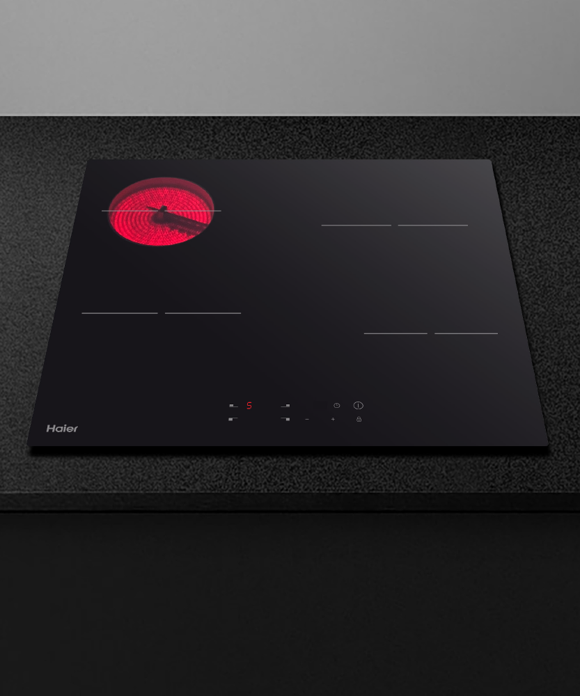 Haier 60cm Electric Cooktop HCE604TB3
