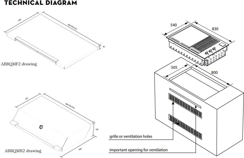 Artusi 80cm Built-In BBQ ABBQM2 | Greater Sydney Only
