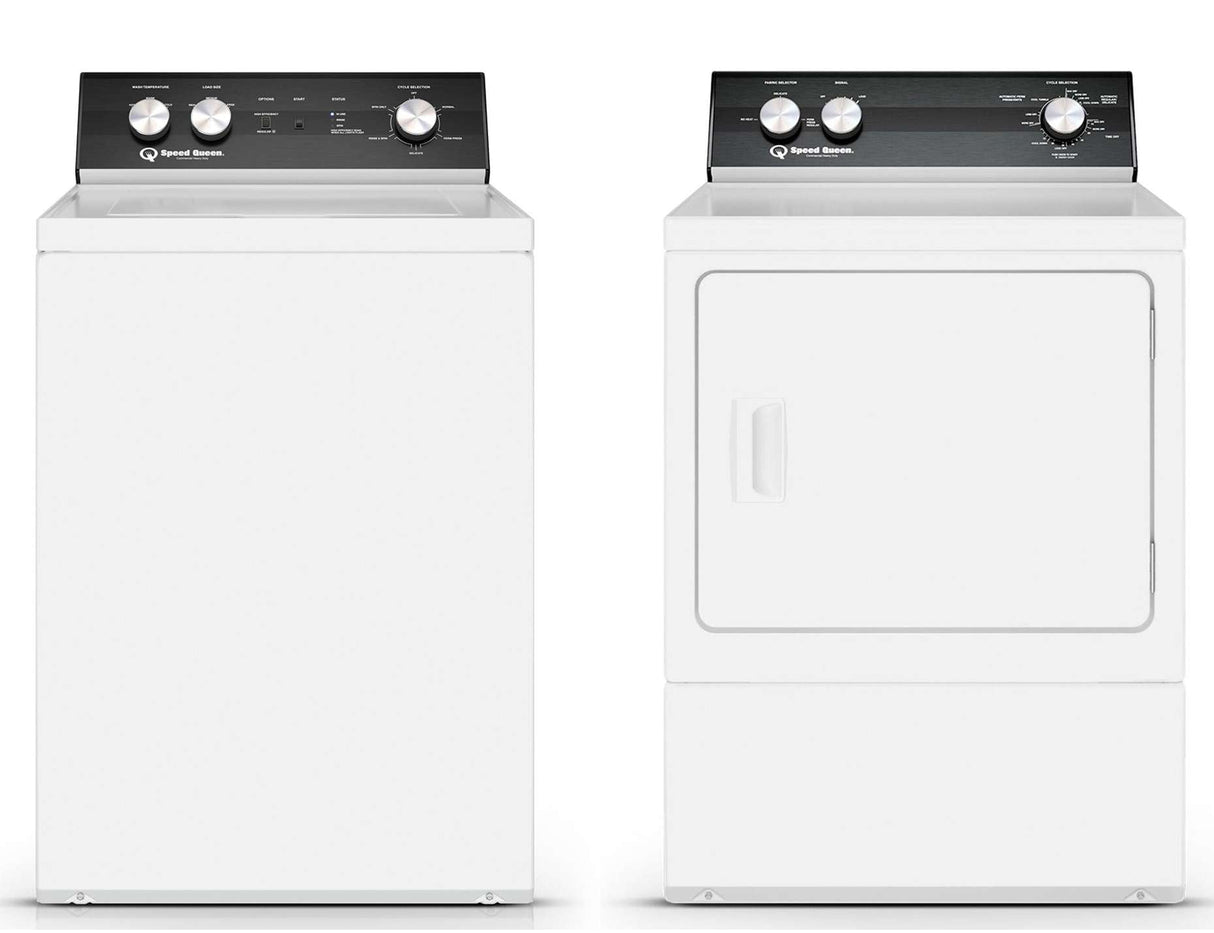 Speed Queen 8.5kg Washer + 9kg 20AMP Electric/Gas Dryer AWNA62 + ADE3TR/ADG3TR