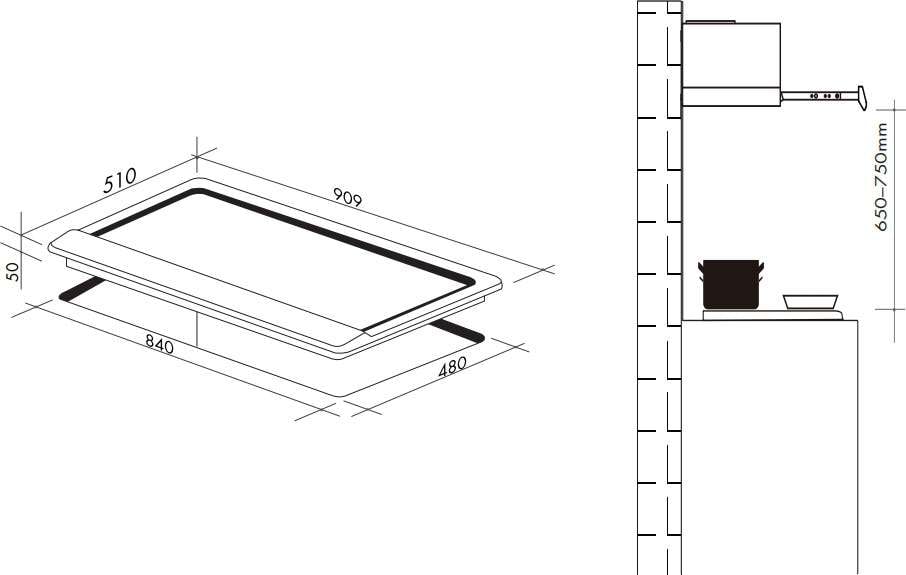 Artusi 90cm Gas Cooktop AGH91MB