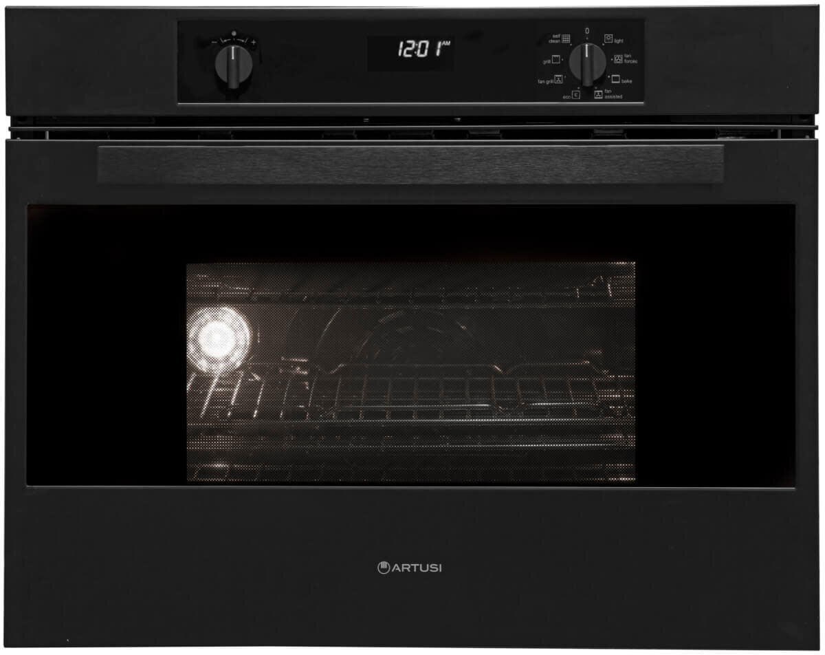 Artusi 75cm 8 Functions Pyrolytic Built-in Oven Matt Black AO750MBP
