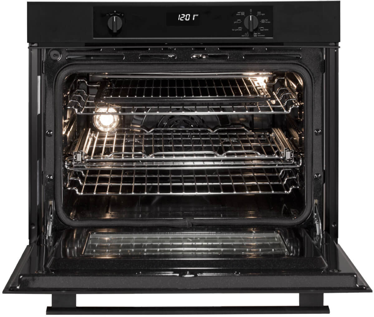 Artusi 75cm 8 Functions Pyrolytic Built-in Oven Matt Black AO750MBP