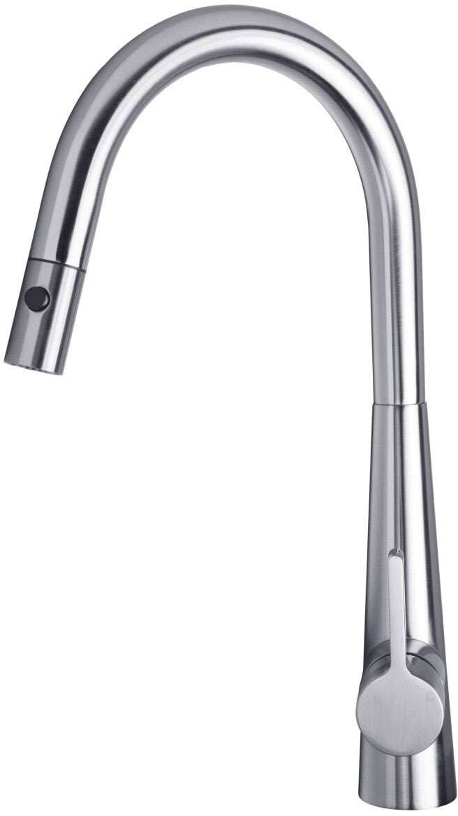 Artusi Gooseneck Pullout Kitchen Mixer Tap Brushed Nickel ASM501BN
