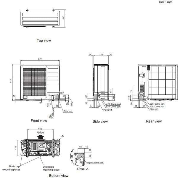 Fujitsu 9.5kW Cool / 10.3kW Heat Split System Air Conditioner ASTH34KMTD