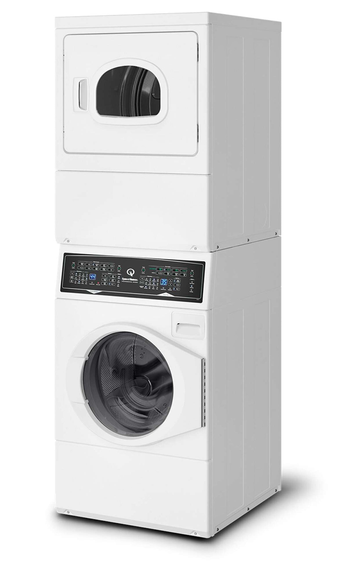 Speed Queen Black 10kg Washer + 9kg LPG/NG Gas Dryer Stack ATGE9A