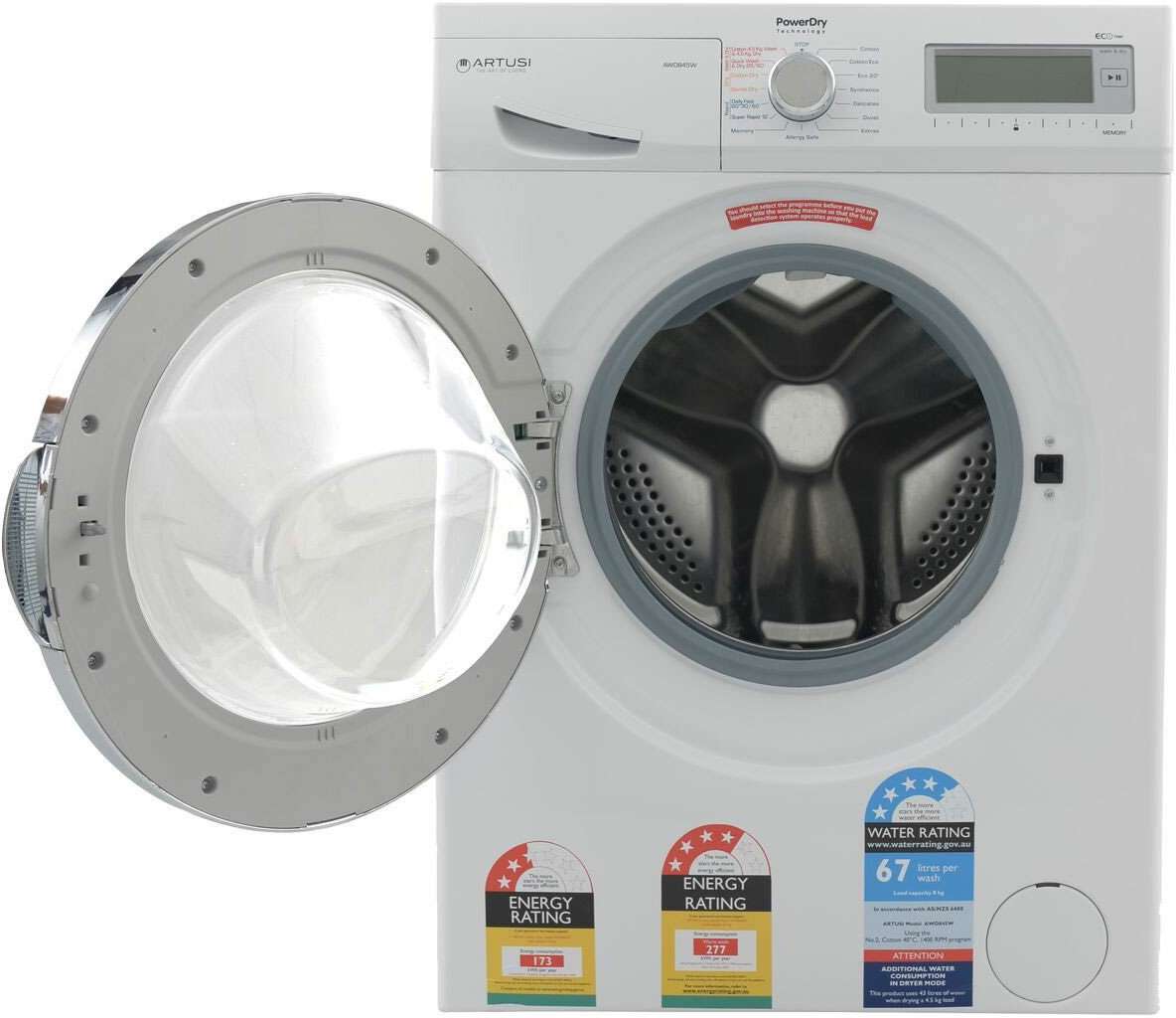 Artusi 8kg/4kg Dryer & Washer Combo AWD845W | Greater Sydney Only
