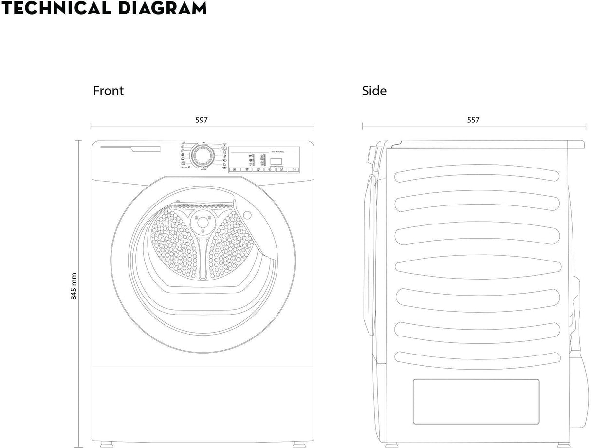 Artusi 7kg Front Load Washing Machine AWM1712W | Greater Sydney Only