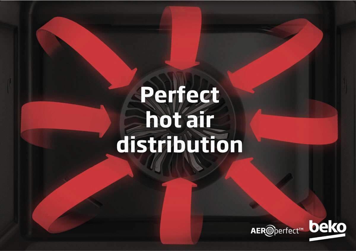 Beko 60cm 85L Pyrolytic Multifunction Electric Wall Oven BBO6852PDX