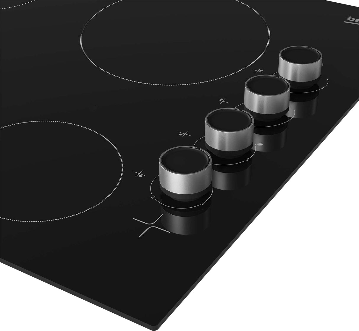Beko 60cm Vitroceramic 4 Zone Electric Cooktop BCT601CG