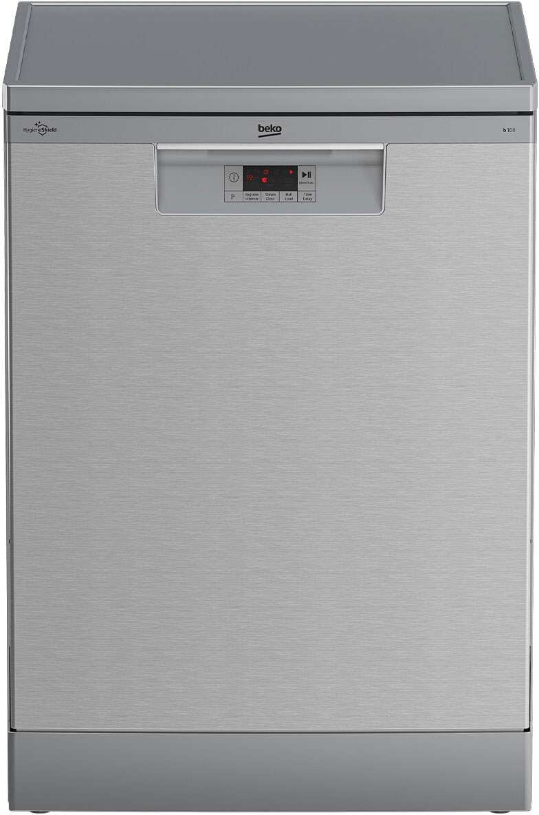 Beko 60cm Freestanding Dishwasher Platinum Steel BDFB1410X