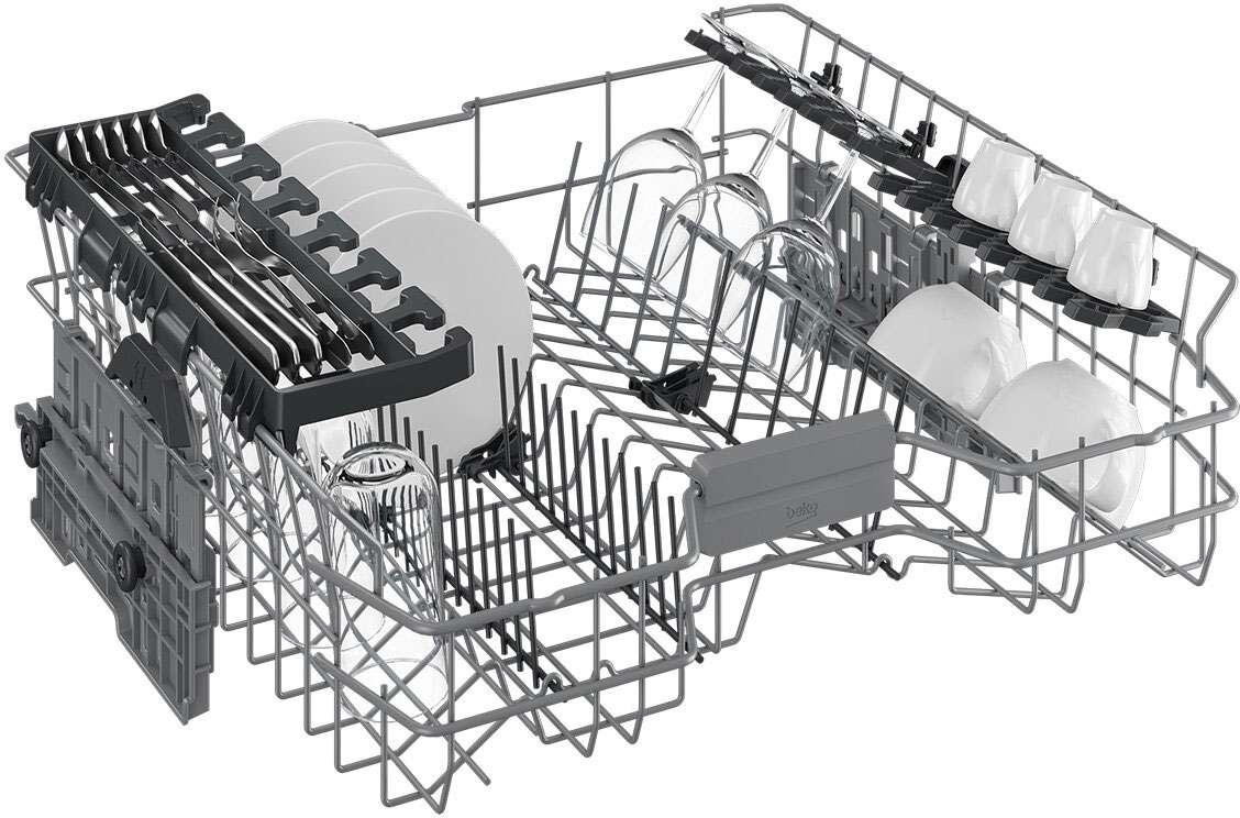 Beko 60cm Freestanding Dishwasher Black BDFB1430B