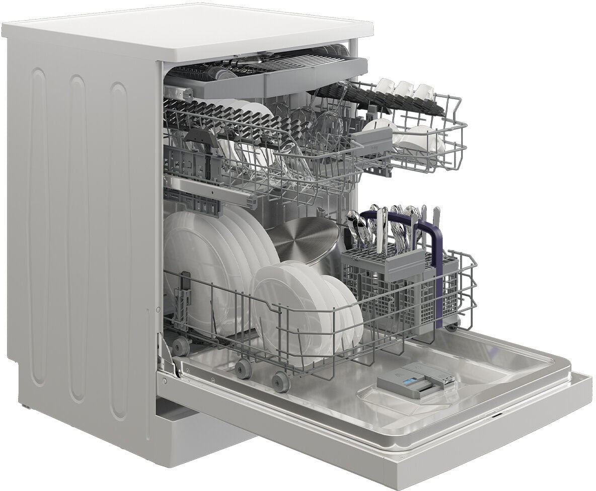 Beko 60cm Freestanding Dishwasher White BDFB1630W