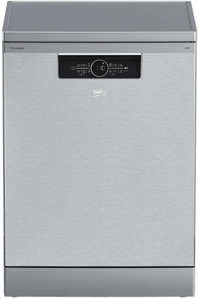 Beko 60cm Freestanding Dishwasher Platinum Steel BDFB1630X