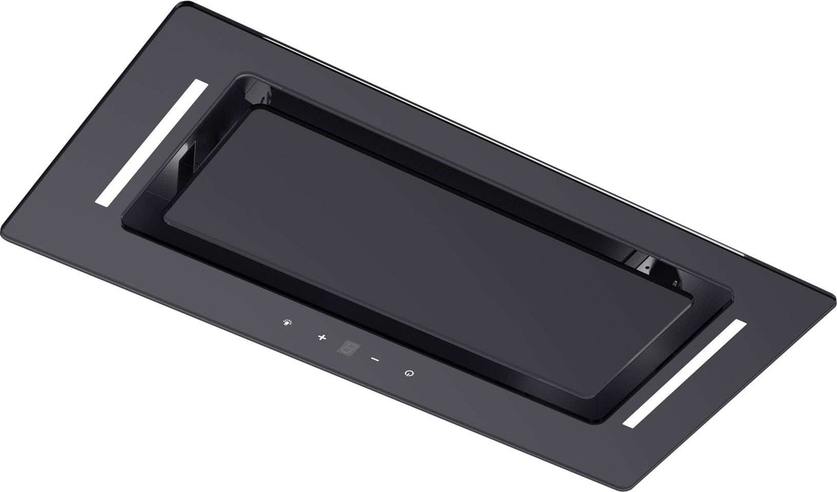Schweigen 60cm Non-Silent 900m3/hr Black Glass Undermount Rangehood BGUM-6B
