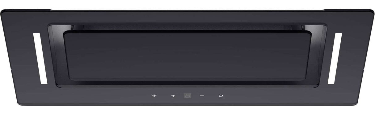 Schweigen 60cm Non-Silent 900m3/hr Black Glass Undermount Rangehood BGUM-6B