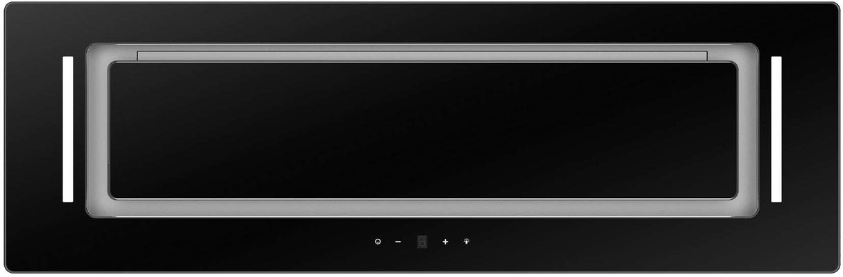 Schweigen 90cm Non-Silent 900m3/hr Black Glass Undermount Rangehood BGUM-9B
