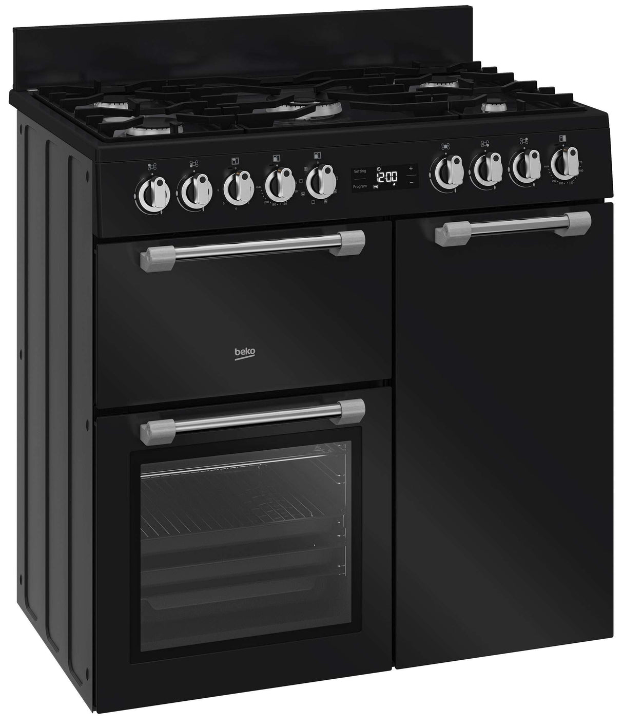 Beko 90cm 184L Dual Fuel Multifunction Freestanding Oven/Stove BRC916GMAN