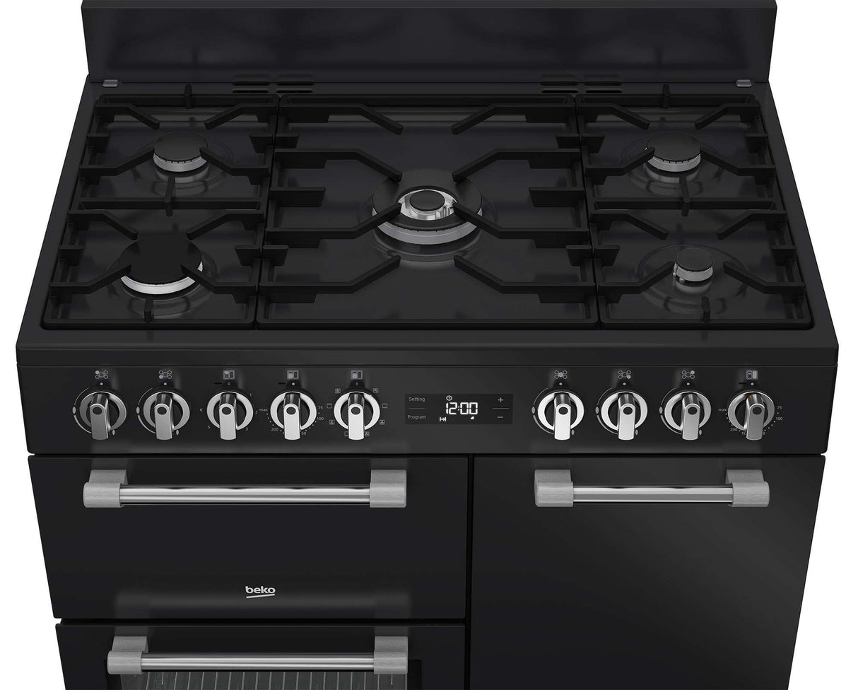 Beko 90cm 184L Dual Fuel Multifunction Freestanding Oven/Stove BRC916GMAN