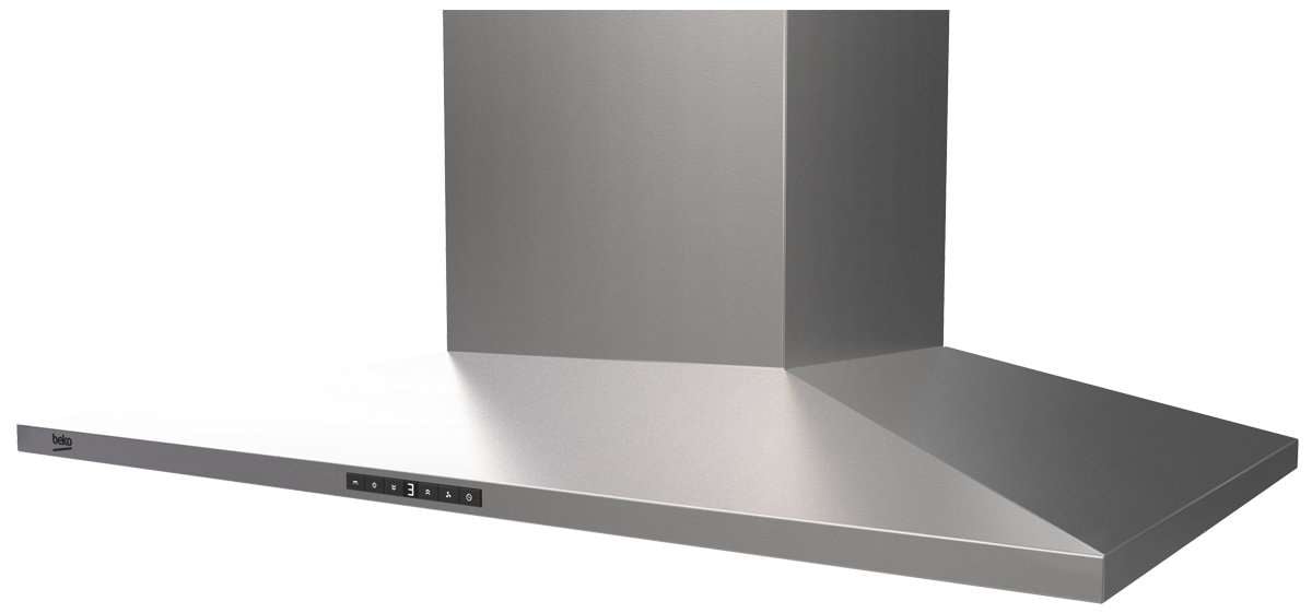 Beko 90cm Stainless Steel Slim Pyramid Canopy Rangehood BRH90CX