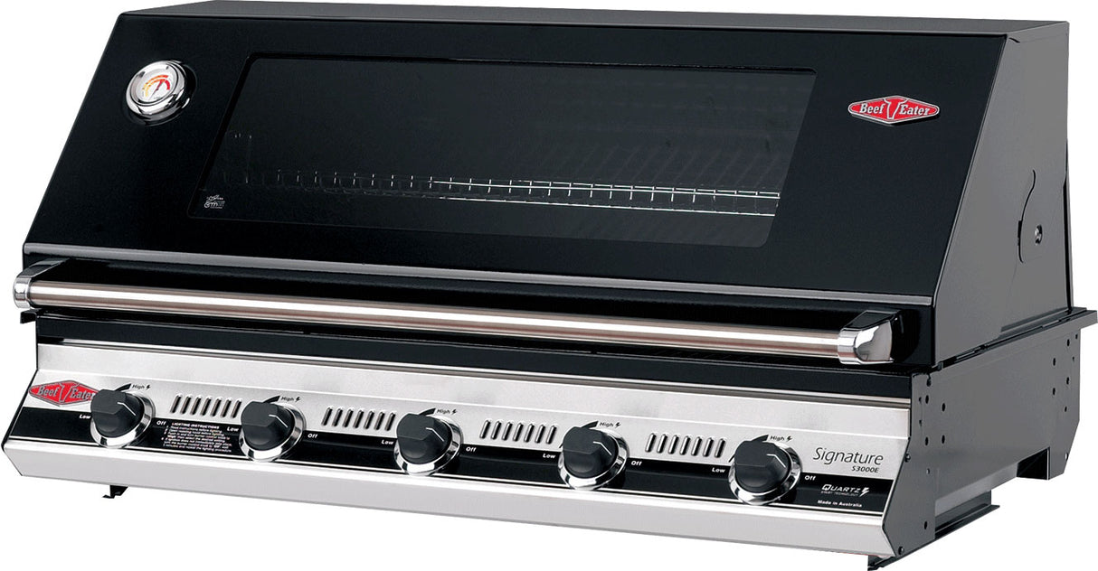 Beefeater Signature 3000E 5 Burner Built-In LPG BBQ Black Enamel BS19952