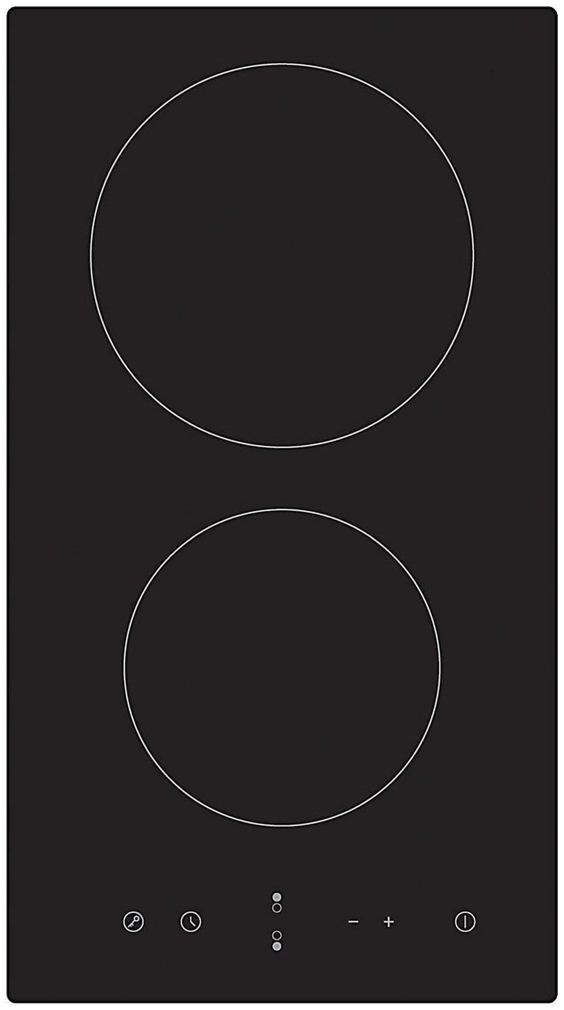 Casa 30cm 2 Zone Black Ceramic Glass Electric Cooktop CA30FEG