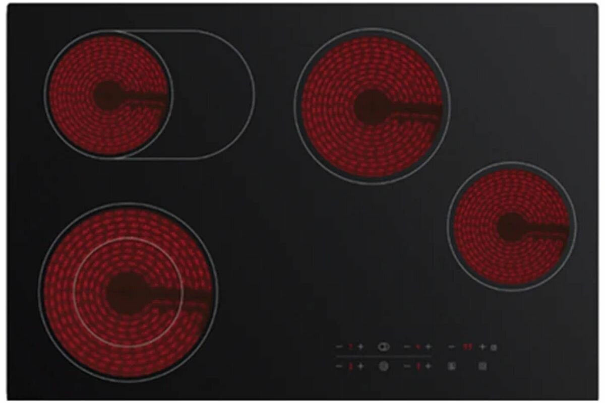 Casa 77cm Black Ceramic Glass Electric Cooktop CA77FEG