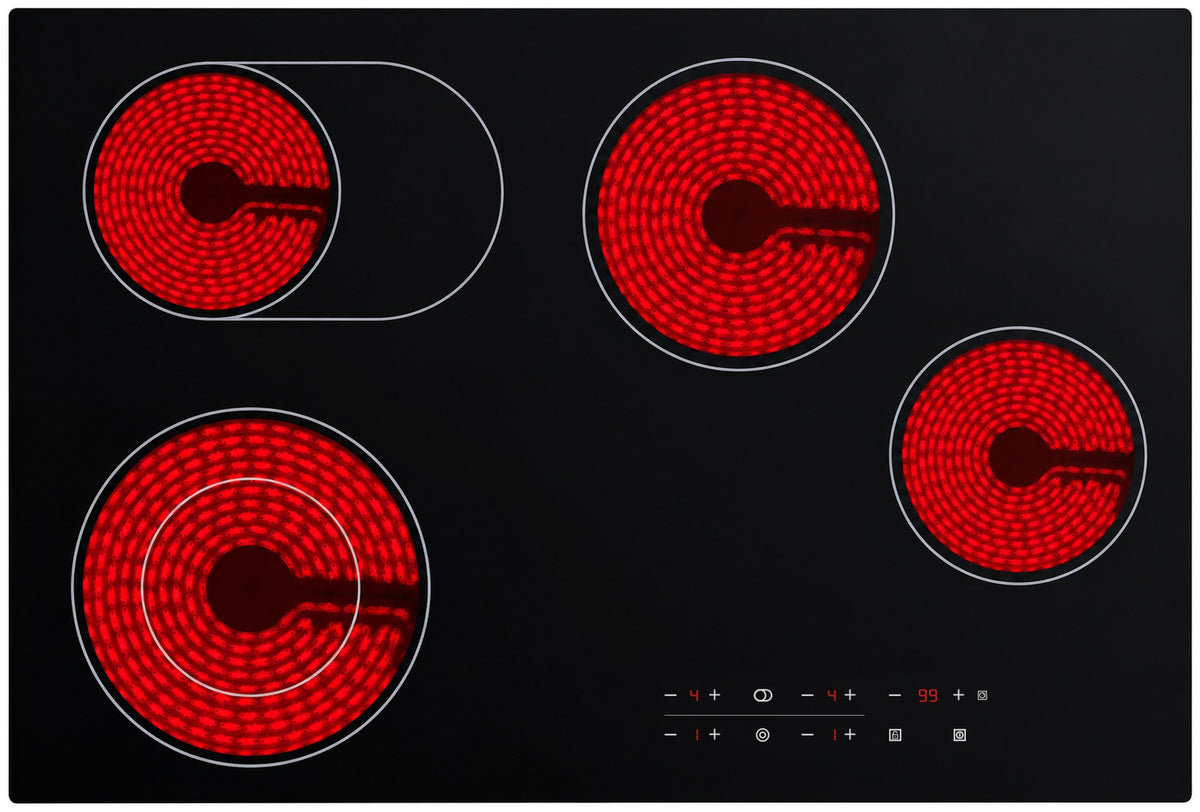 Casa 77cm Black Ceramic Glass Electric Cooktop CA77FEG