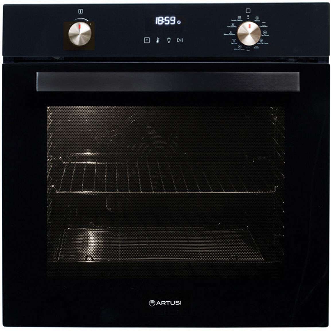 Artusi 60cm 88L Pyrolytic Electric Built-In Wall Oven CAO610BP