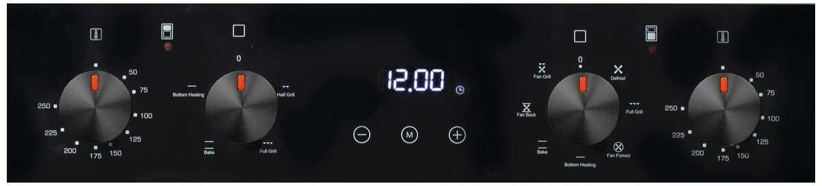 Artusi 60cm 90L Double Electric Built-In Wall Oven CAO888B