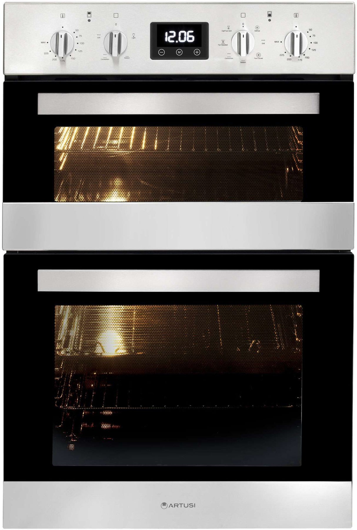 Artusi 60cm 90L Double Electric Built-In Wall Oven CAO888X/1