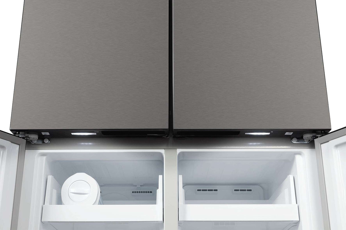 CHiQ 601L Quad Door Refrigerator Silver CCD596NS | Greater Sydney Only