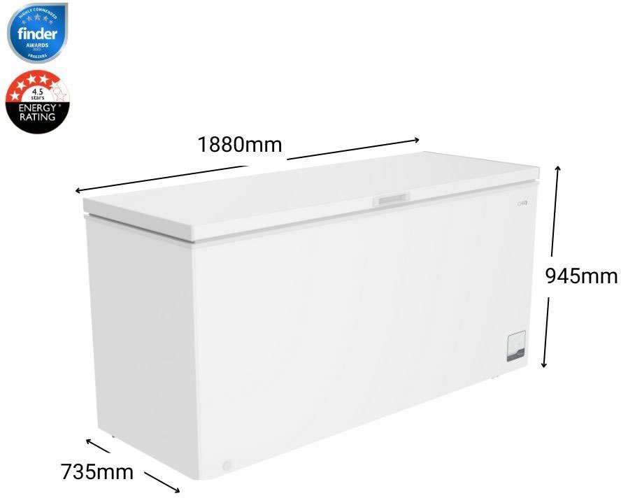 CHiQ 700L Hybrid Chest Freezer White CCF700WE | Greater Sydney Only