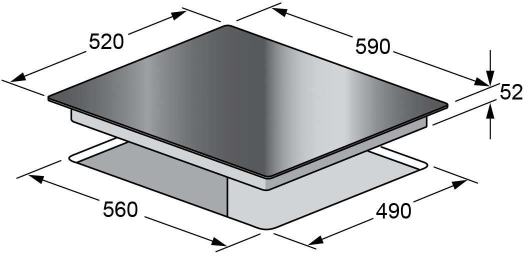 Kleenmaid 60cm Black Ceramic Glass Electric Cooktop CCT6020