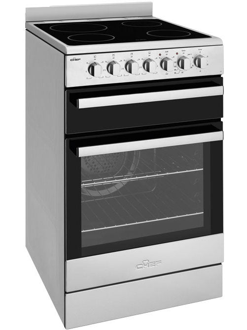 Chef 54cm 80L Electric Freestanding Oven/Stove Stainless Steel CFE547SBB