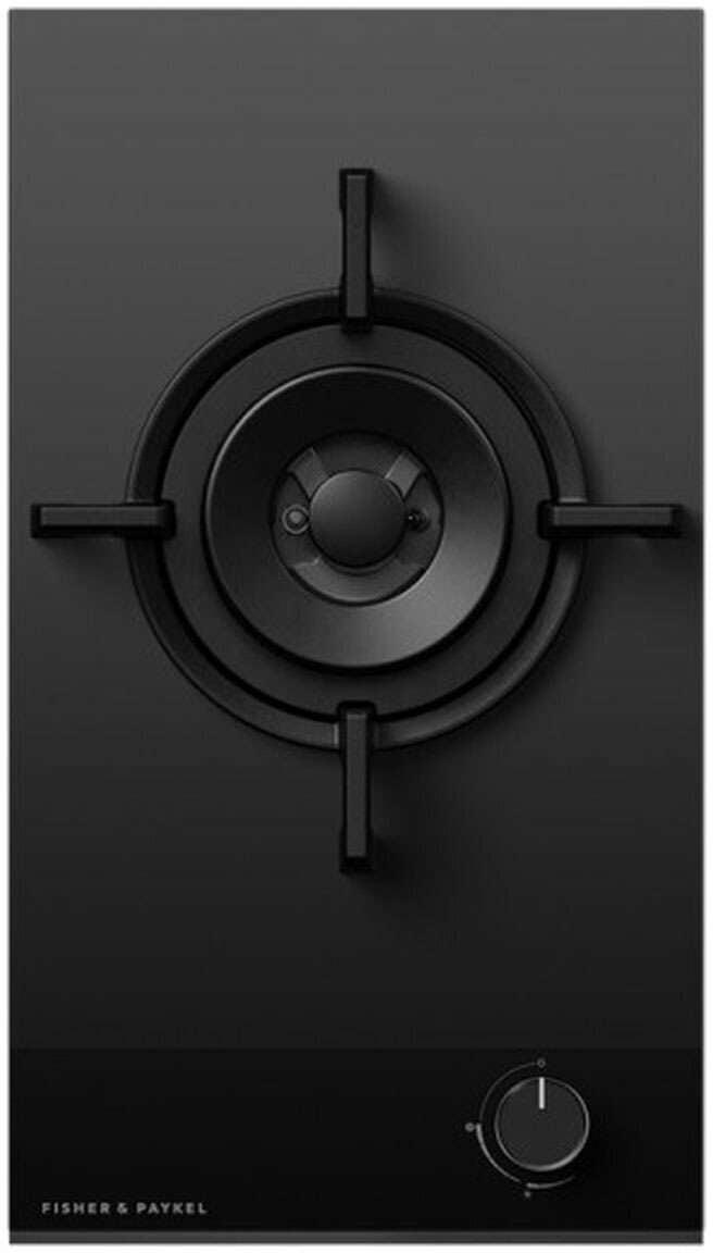 Fisher & Paykel 30cm Black Glass Natural Gas Cooktop CG301DNGGB4