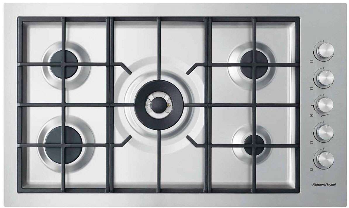 Fisher & Paykel 90cm Stainless Steel LPG Gas Cooktop CG905DWLPFCX3