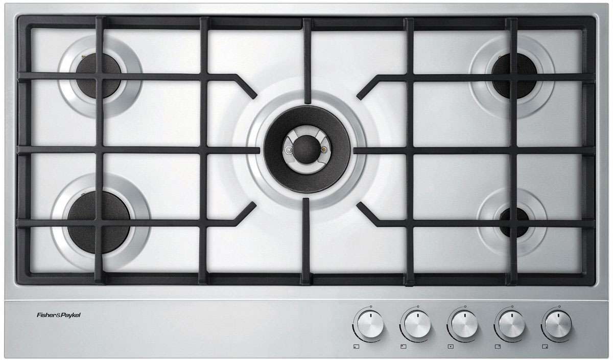 Fisher & Paykel 90cm Stainless Steel Gas Cooktop CG905DX1