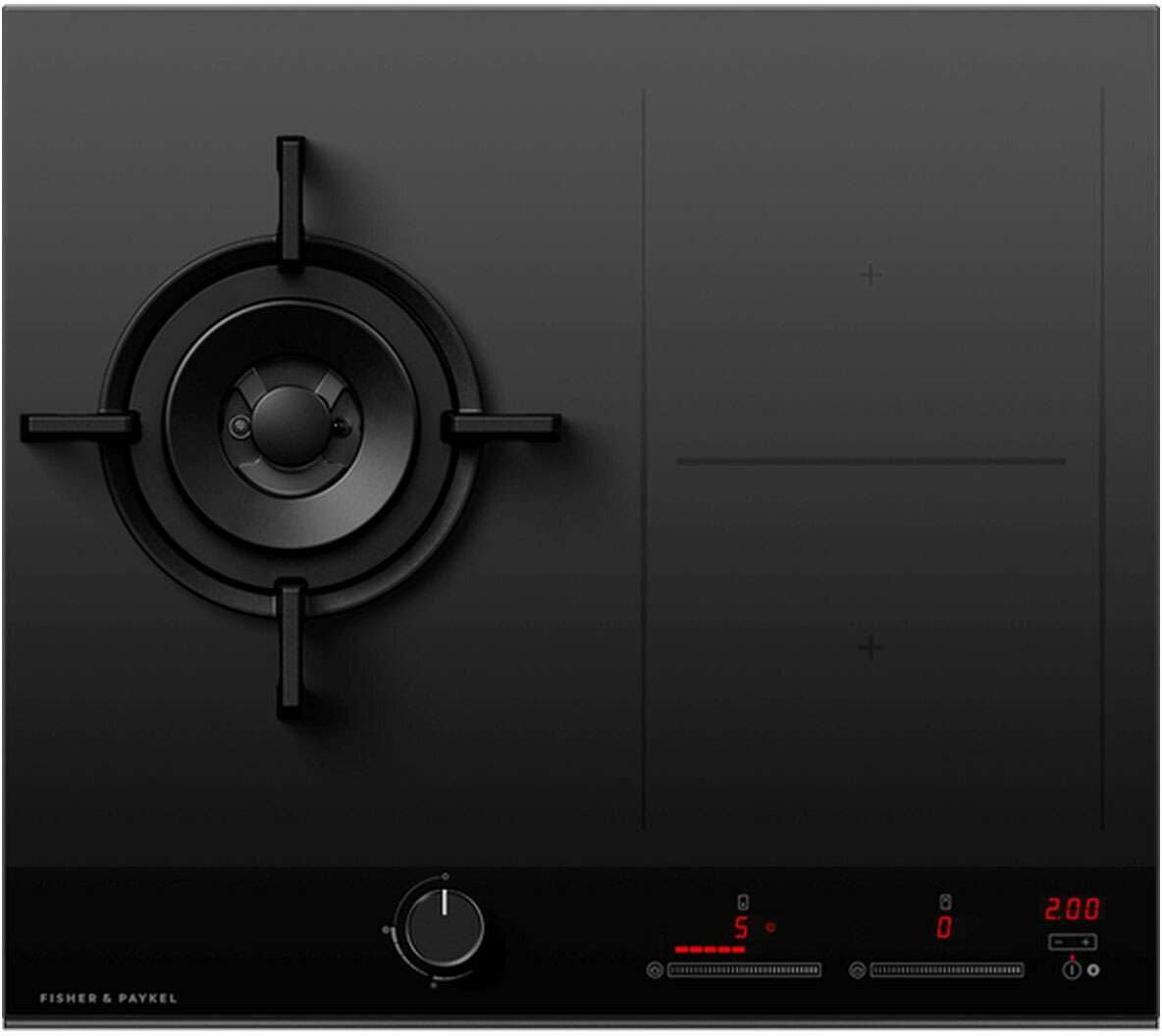 Fisher & Paykel Gas and Induction Cooktop with Wok Burner CGI603DLPTB4