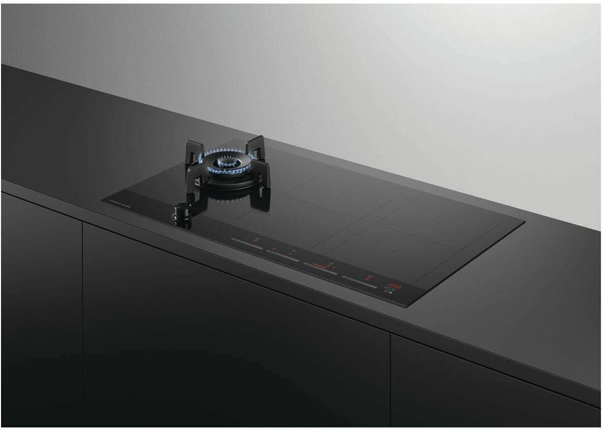 Fisher & Paykel 90cm LPG Gas and Induction Cooktop CGI905DLPTB4