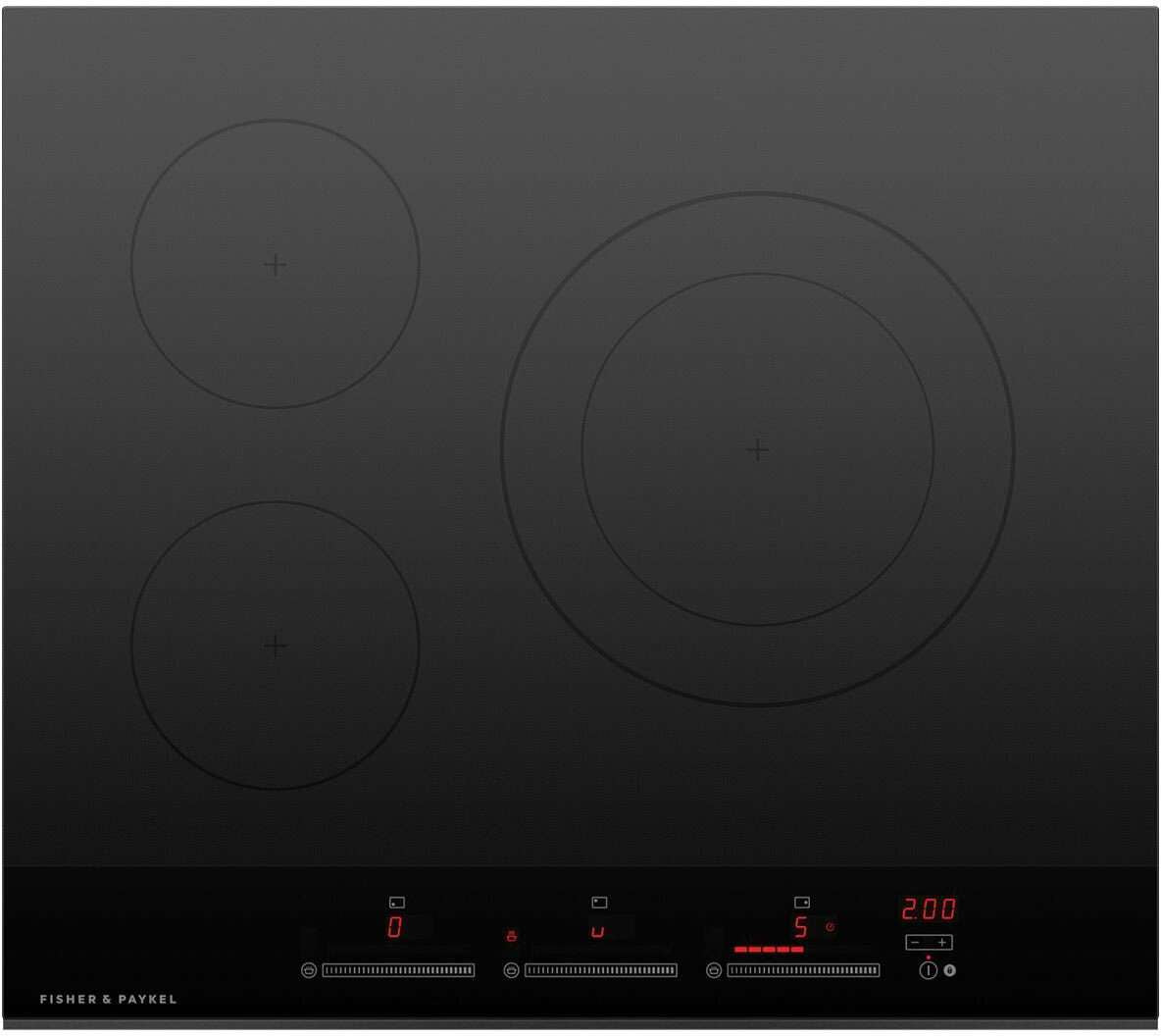Fisher & Paykel 60cm Black Ceramic Glass Induction Cooktop CI603DTB4