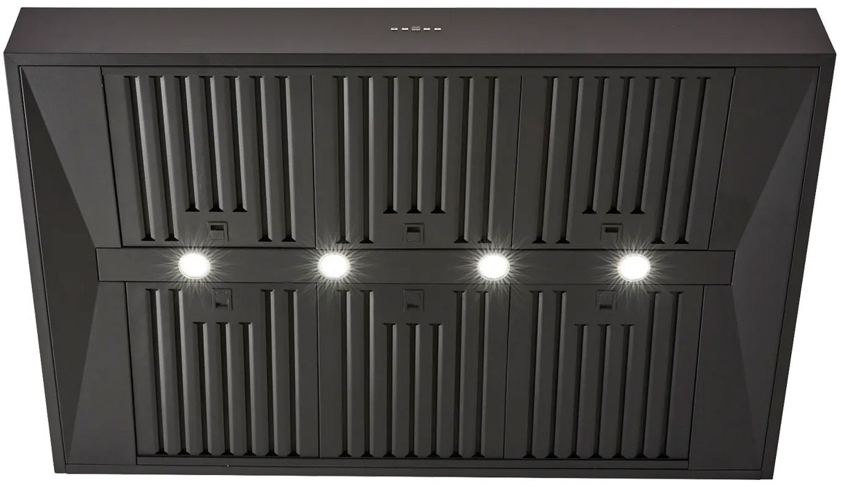 Schweigen 120cm Silent 3200m3/hr Black BBQ Canopy Rangehood CL7372BSE